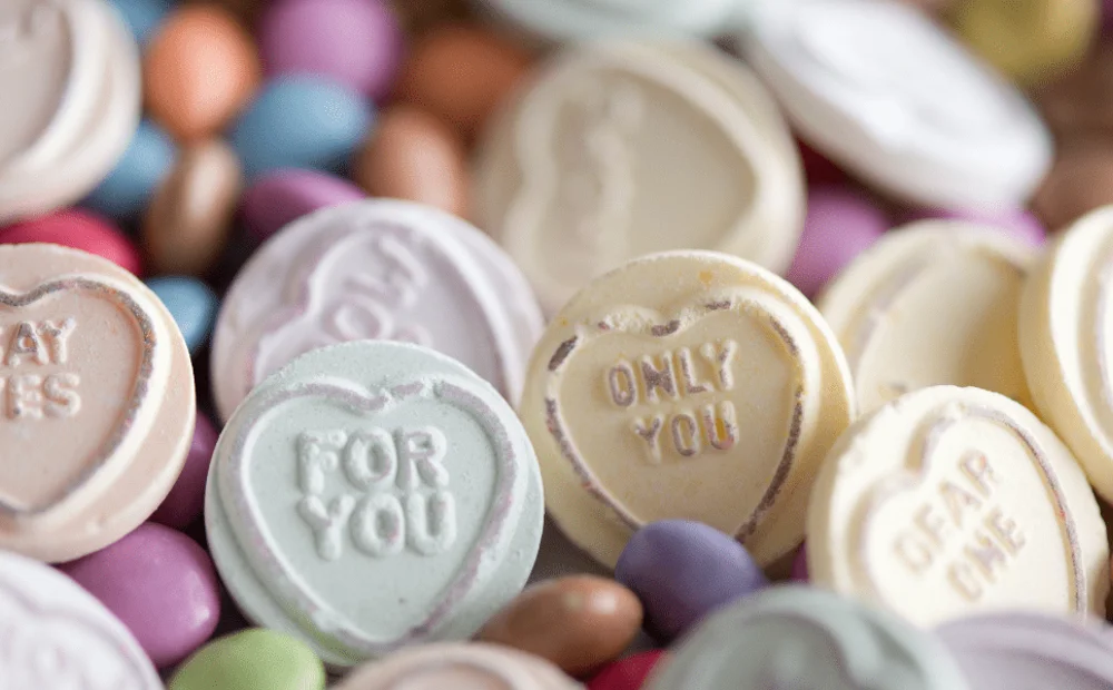 valentine's sweets with messaging valentine's sweets with messaging